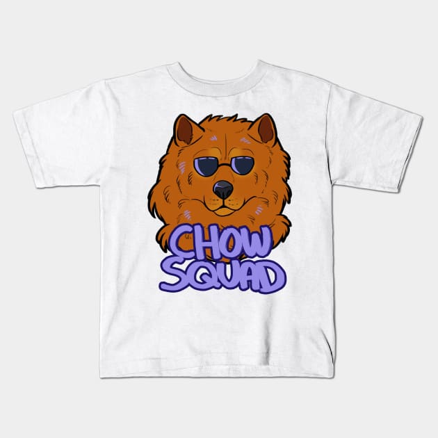 CHOW SQUAD Kids T-Shirt by mexicanine